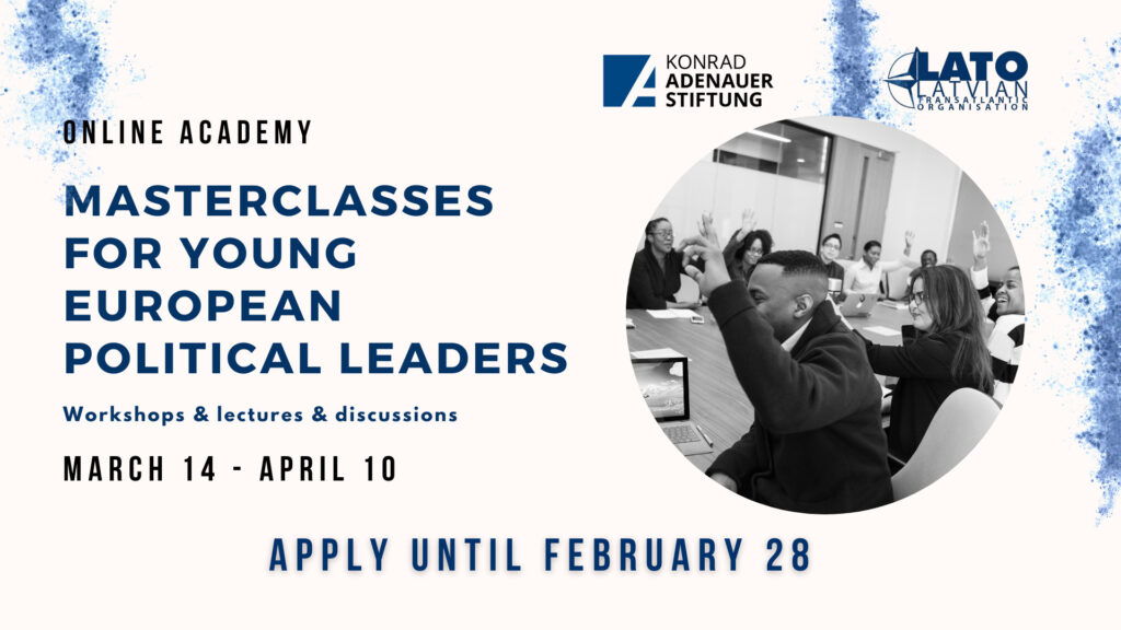 Masterclasses for Young European Political Leaders